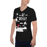 Men's Doodles T-Shirt - The Brave - Zebra High Contrast Apparel and Clothing for Parents and Kids