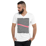 Men's Stripe T-shirt - The Wave - Zebra High Contrast Apparel and Clothing for Parents and Kids